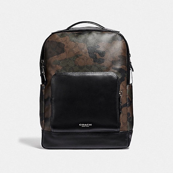 graham backpack in signature canvas